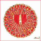 Shaneel Jarkan Stone Work Magenta Laddu Poshak